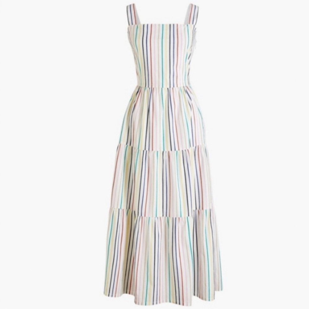 JCrew Billundt Stripe Maxi Dress